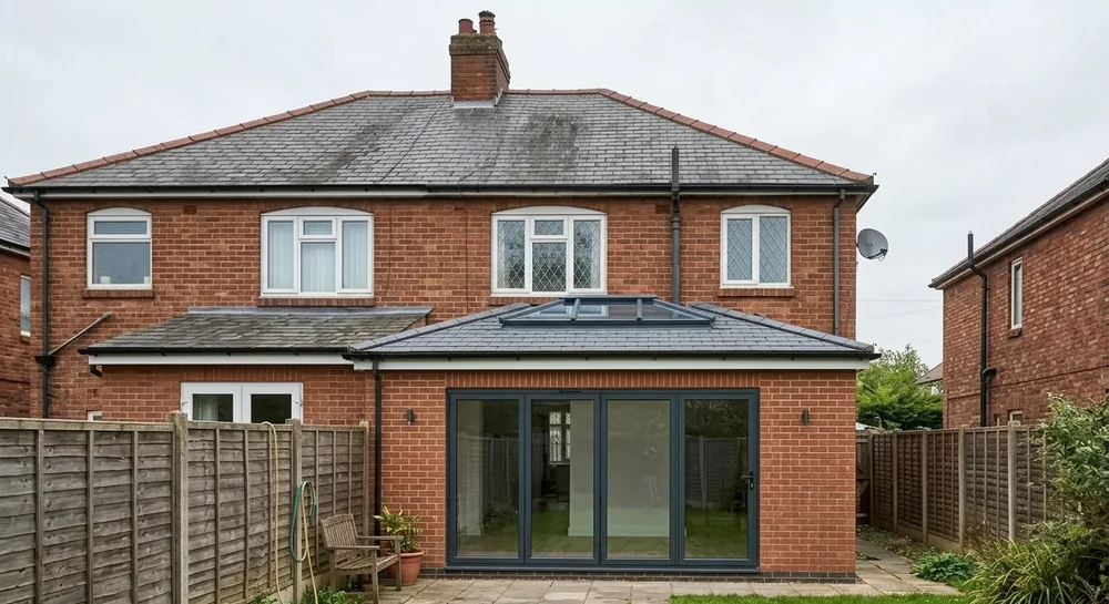 Single-storey rear extension in Solihull — finished extension