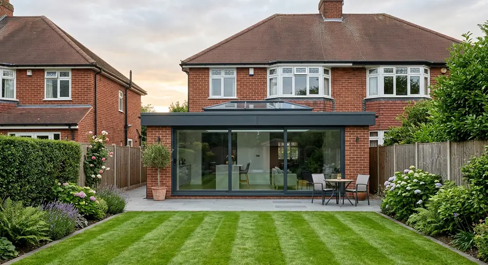 Single-storey extensions project example